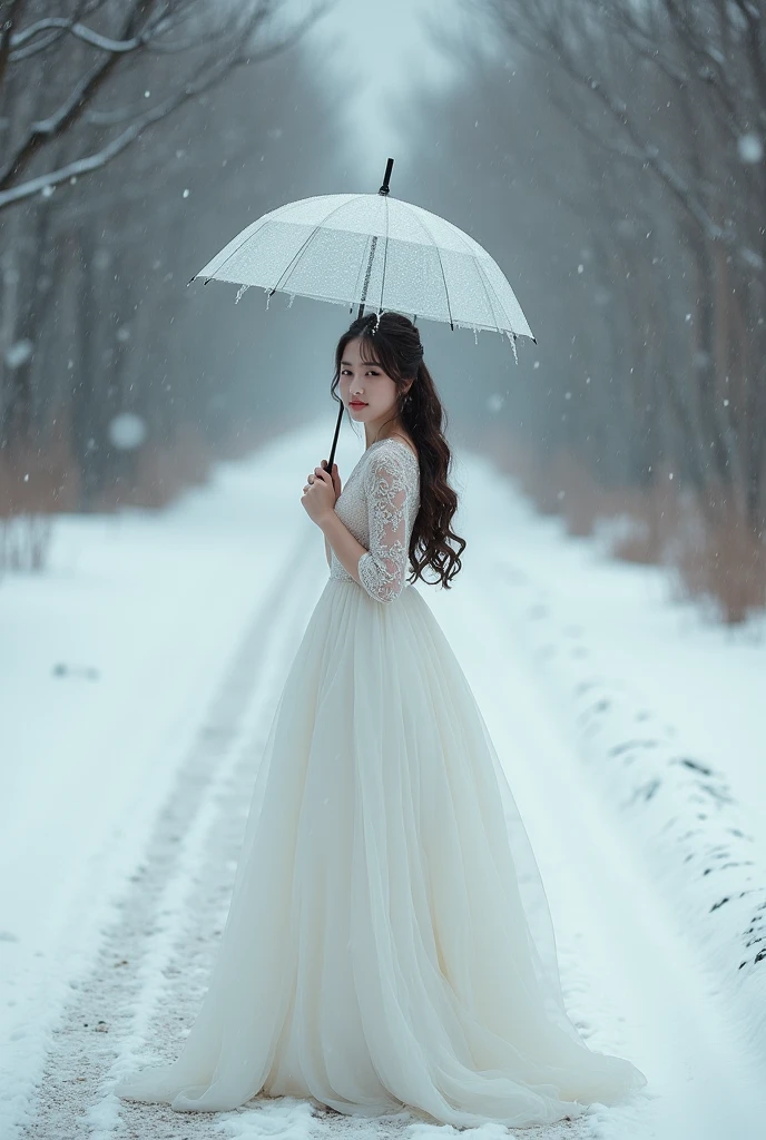 (RAW photo:1.2), (realistic:1.4), (highest quality:1.4), (Super high resolution:1.2), (very detailed:1.3), (nffsw:1.2), (cinematic lighting:1.3), (eye), (Yuki:1.2). ), Cute Little Fox, Are standing, (3/4 portrait: 1.2), (hairy tail: 1.2), (soft fur: 1.2), (Moe: 1.2), (look at the audience), (innocent look), (soft light), (dreamy), (dream: 1.3), (ethereal: 1.3), (magic: 1.2), (snowflake: 1.2), (winter wonderland: 1.3), (Whimsical: 1.2), (fun: 1.2), bust, alone
