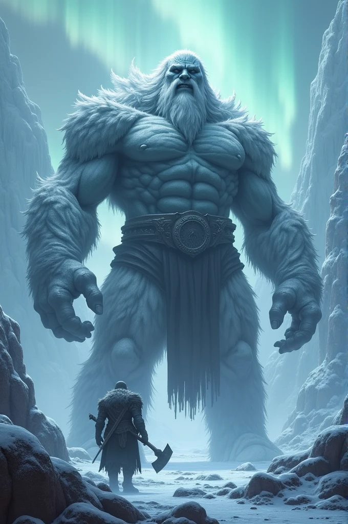 ((ultra intricate details, digital art style, airbrushed)) ,((close up body shot of a giant grey angry ogre)), terrifying detailed monstrous face, long horns, ((fur covered body, dark gray skin)), muscular body, on a snowy mountainous pass, moonlight