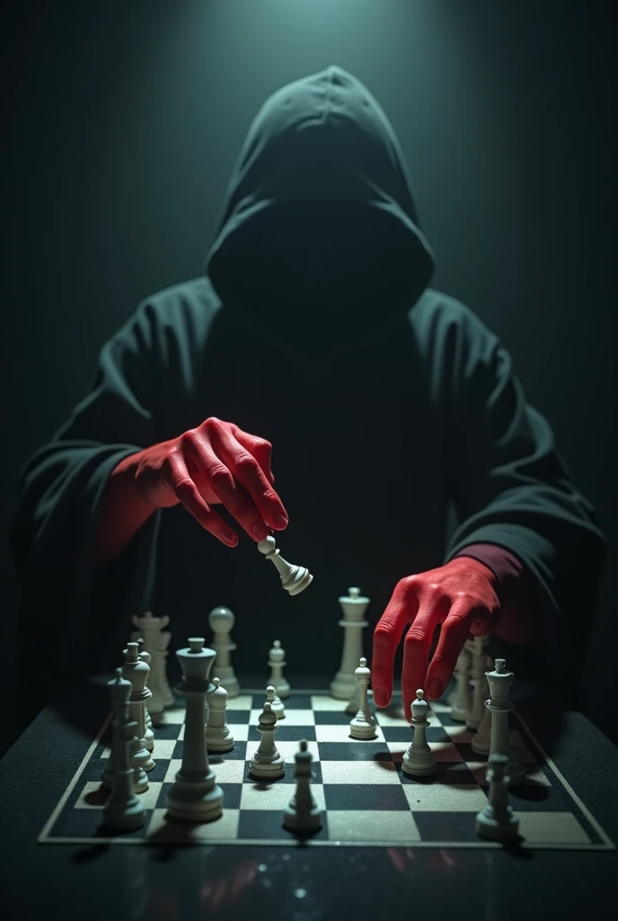 ukrainian soldier plays chess with grim reaper, dark fantasy, gothic atmosphere, gloomy, grim reaper, chess tournament, dark cathedral background, realistic, detailed, ukrainian soldier versus grim reaper, 2 opponents --auto