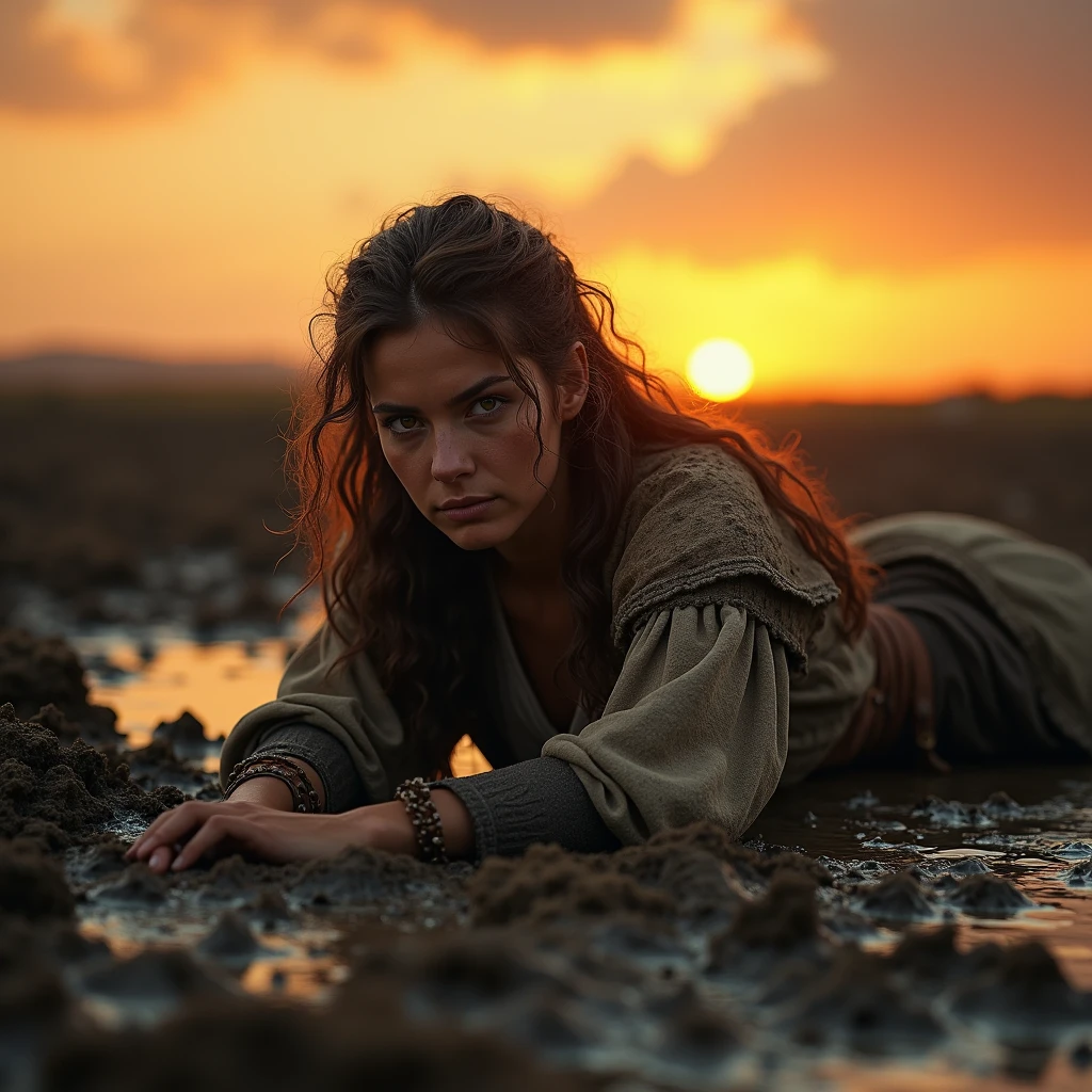 Boy sitting in boat, sword in hand, cape, loneliness, high resolution, sea of stars, vista, romance, smallness girls 