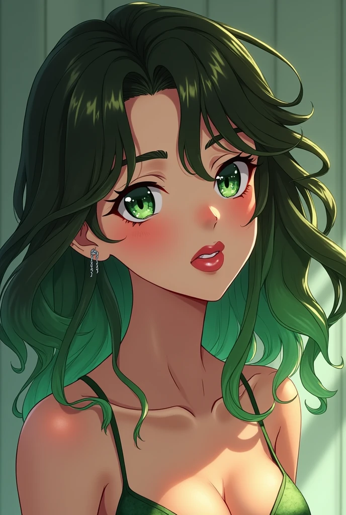 Cool anime medusa selfie at home