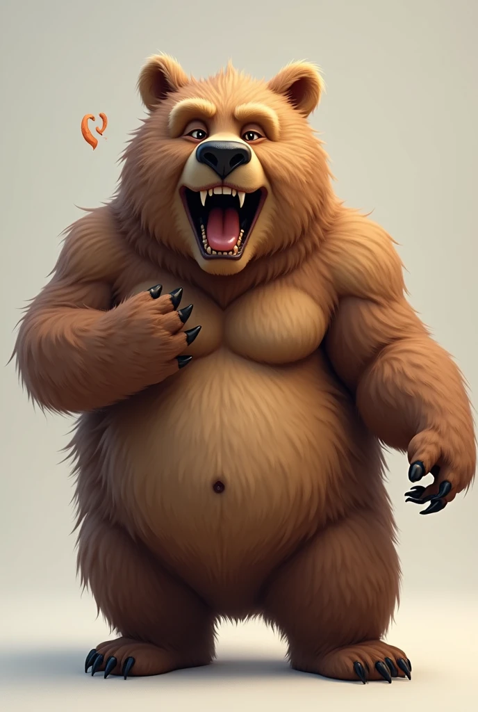 Bear head on a sexy woman perfect body in the strip club and being a stripper and is naked and having sex with you