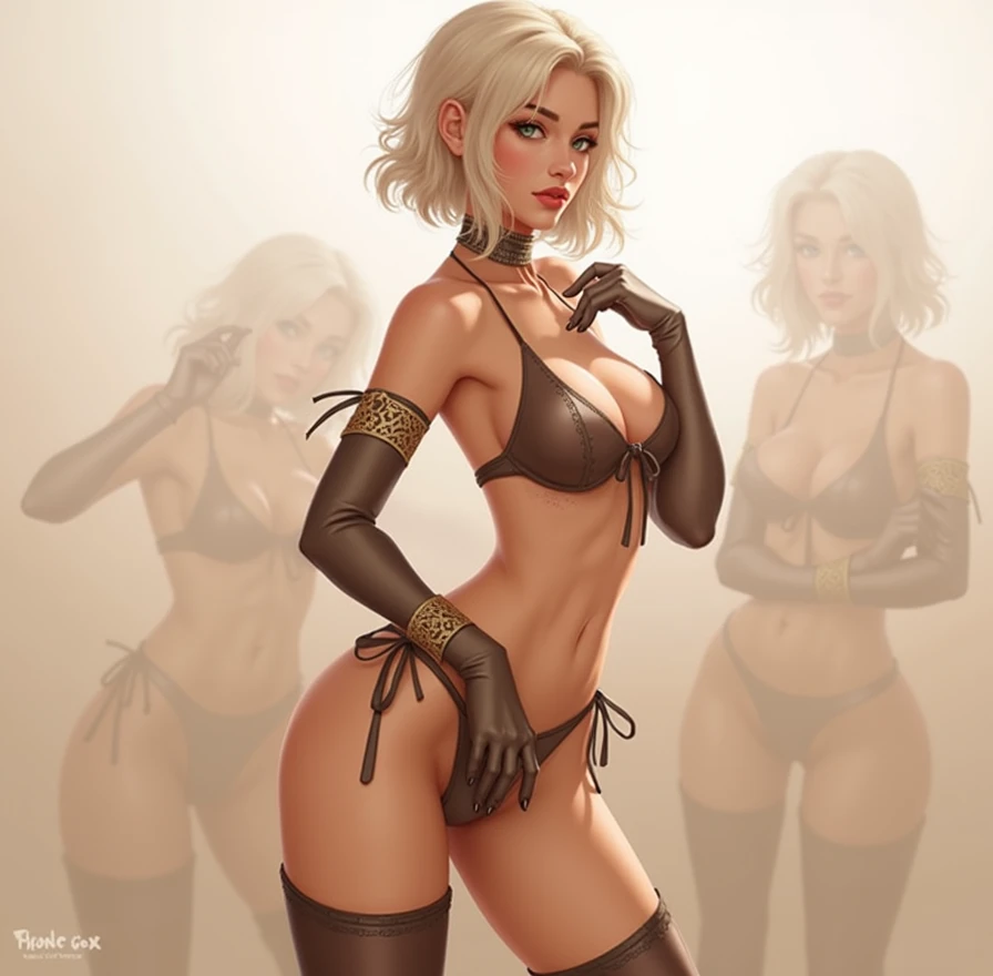 A creature taken from children's nightmares. cuerpo femenino, shark teeth, Multiple extraviscous limbs, halo brillante en su cabeza, ojos rojos. You're in a school classroom with a threatening attitude,(AOC:1.1), braga, from behind, hunched over, wide hips, thick thighs, oil painting, by Sargent, (best quality,4k,8k,highres,masterpiece:1.2), ultra-detailed, (realistic,photorealistic,photo-realistic:1.37), portraits, warm color palette, soft lighting. 1girl, solo, (Beautiful woman) is a very sexy bimbo, light blue eyes, massive fake breasts, fake , plastic surgery, boob job, huge breasts, detailed areola, thick nipples, detailed nipples, long cylinder shaped nipples, hourglass body, firm thighs, toned body, firm butt, blonde pubic hair, unshaved crotch, moist crotch, thick crotch, camel toe, open legs, full lips, glossy lips, hyper feminine, blond hair, Farrah Fawcett hair style, smooth skin, neon thong, leather choker with gold heart shaped pendant, White girl, ((detailed hands)), ((detailed fingers)), painted fingernails, four fingers on each hand, one thumb on each hand, (perfect hands), (beautiful woman hands), hiqcgbody,highdetailRAWcolorphoto,Bodybuilding physique,(oiled:0.6),(tesla coils:0.4),softlighting,(Sideslit:0.8),Shadow projection,Deep focus,Shot with Leica 10772 MP,85mm macro lens,f/8 aperture,Film still image,Sexy mature woman lying on white leather sofa,Raise your legs above your head,Hold your hips firmly with both hands,Nails pinching the buttocks,Spread your hips firmly,POV perspective,(Tiny micro bikini),