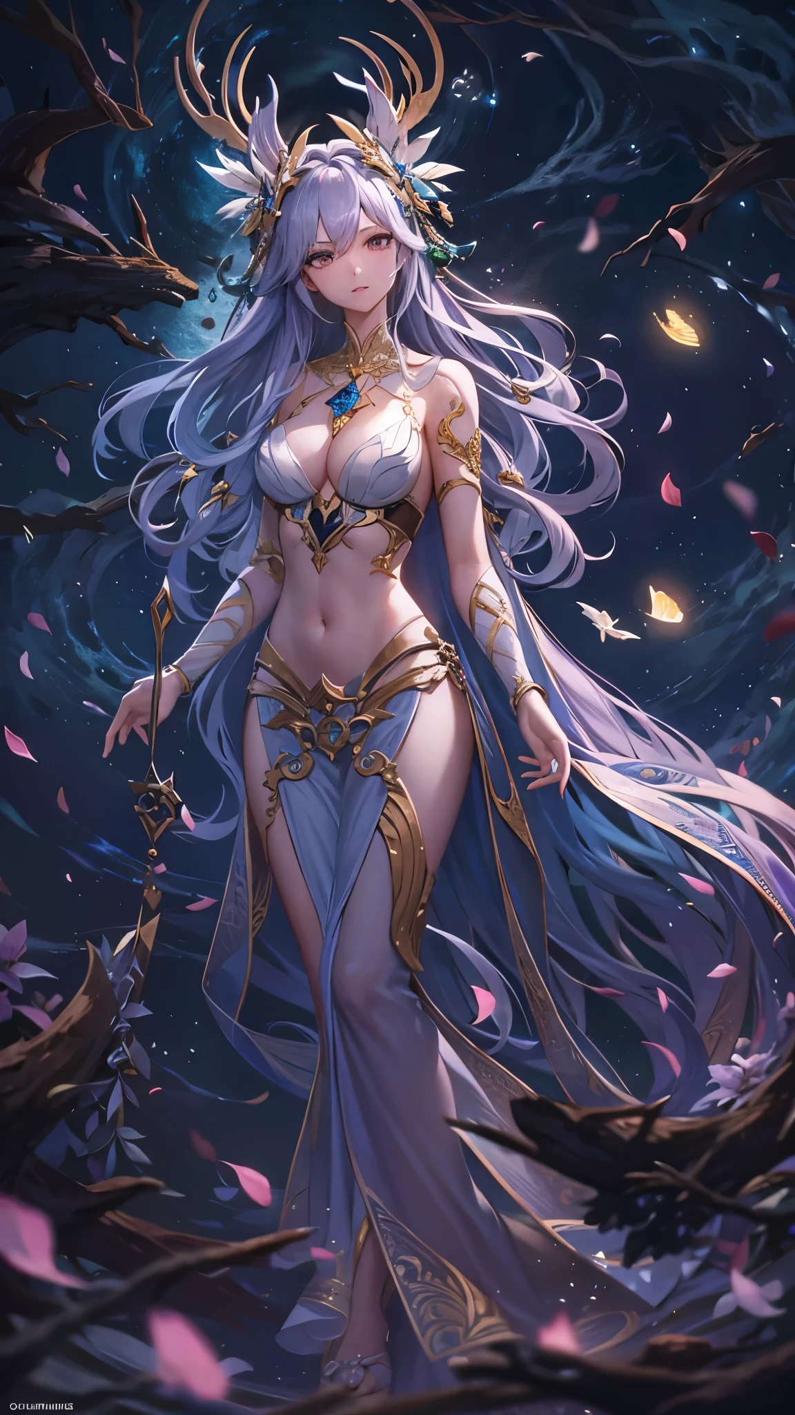 ultra realistic 8k cg, flawless, clean, masterpiece, professional artwork, famous artwork, cinematic lighting, cinematic bloom, a magnificent goddess emerging from the ethereal realm, her presence glowing with celestial brilliance, She possesses an otherworldly beauty that captivates all who behold her, Her form exudes grace and poise, her every movement an embodiment of elegance and power, jewelry and garments that flow like cosmic energy, flowing water, gently smile, <lora:goddess:1:fz4>