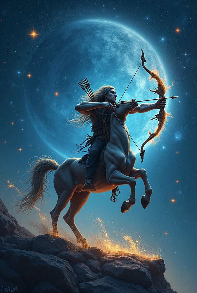 arafed horse with bow and arrow in desert with lightning, centaur from greek mythology, centaur horse, male centaur centaur chimera, centaur, a centaur, horse warrior, adam driver as a centaur warrior, sleipnir, hd wallpaper, amazing photo, painting of wild hunt in the sky, myth, very beautiful photo