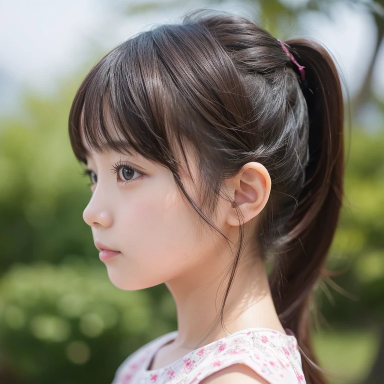 (photo: 1.3) af (realism: 1.4), ((child, child)) ((white T-shirt)), (twin ponytails), cute, super high resolution, (realism: 1.4), 1 Little girl, portrait close-up, soft light, short hair, facial focus, cheerful, young, confident, ((gray background)), (((monochrome background))), high definition, details, looking up slightly, perfect picture, movie quality , super high definition, beautiful child, exquisite face, elegant and luxurious