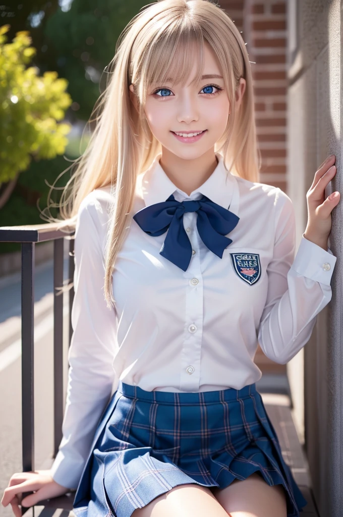 Browsing Caution、8k,highest quality, masterpiece, Very detailed, Ultra-high resolution, Realistic, RAW Photos, , Absolute Resolution, Complete limbs、Complete Anatomy、Perfect beautiful skin、pretty girl1人,pretty girl 、、(smile:1.2)、Lolita Girl、(School Uniform:1.3)、(Short sleeve white collar shirt:1.1)、 、、Micro Mini Skirt、、Accentuate your thighs、、、(blonde:1.2)、、、pretty girl、 , Realistic young gravure idol, Japanese Girls、、alone、、(Disneyland:1.2)、
