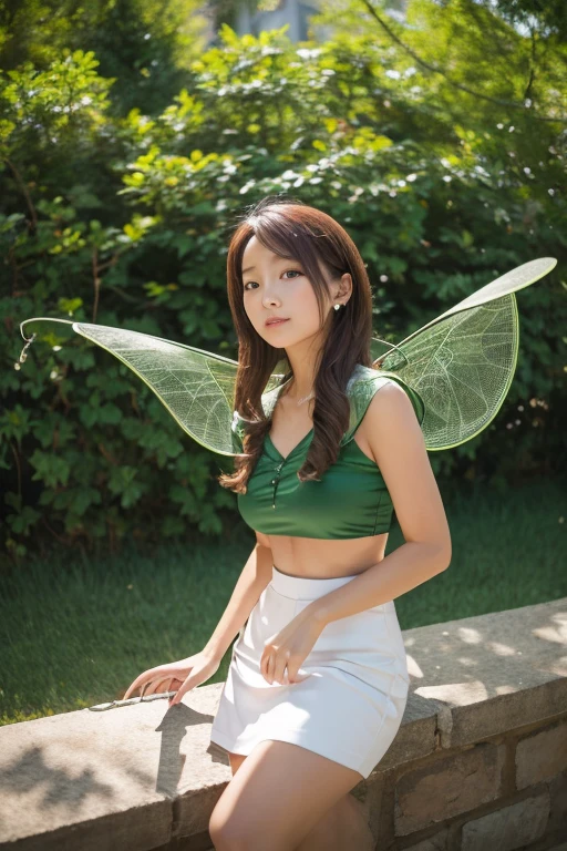 （Realistic, photo-Realistic:1.37),(8k, RAW Photos, highest quality, masterpiece:1.2), cute, 超detailedな, 超High resolution, Kodak Vision Color, Shooting with LT camera, Bokeh, Sharp focus, Watching the audience,photoRealistic,Realistic, alone、Official Art, unity 8k wallpaper, 超detailed, beautifully、aesthetic, masterpiece, highest quality, 、(RAW Photos、highest quality)、(Realistic)、highest quality、masterpiece、Very delicate and beautiful、detailed、masterpiece、highest quality、超detailedな、High resolution、One woman、slim、Take the magic powder from your hand、turn around and look back、Gaze over your shoulder、小悪魔的なsmile、A rainbow emerges from the palm of my hand、Magical、Art of a beautiful woman wearing fluorescent yellow (Fairy Dress) Pounce, Fairy Wings .  Key Visual, Vibrant,Emerald underwear、Wearing sexy lingerie、A bra made of jewels、Standing on a carpet of flowers、I&#39;m in a magical land、Rainbow in the sky、Wings on both shoulders、8k,Sylph, the Wind Fairy,Green costume,Brown ponytail,very ,Green Eyes,Embrace the power of the wind,Flying through the forest,Transparent green butterfly wings,masterpiece,highest qualityのフォトリアリスティックなRAW Photos。Bright colors,Rich colors, Backlight, Cinema Lighting, Film Grain, to be born, 50mm lens, Nikon D850,detailedなキャラクターアート,Fantasy art,超High resolution,Ultra-realistic,smile,View your viewers,Fantasy,Beautiful expression,Wave to the audience,fly in the sky,Look forward,close,
