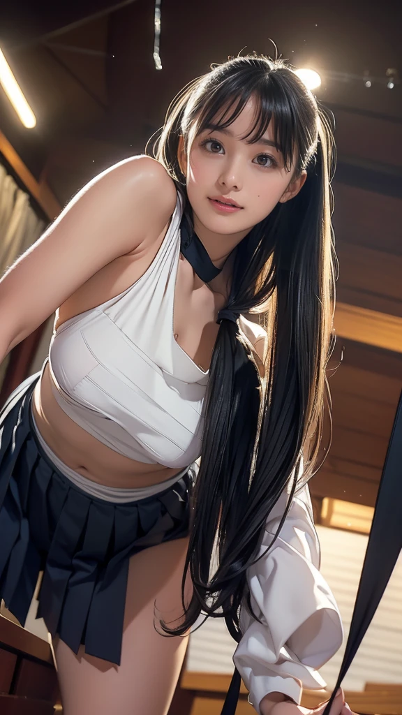 masterpiece, 1girl, 16 years old, solo, (hestia:1.2), breasts, long hair, (blue ribbon:1.2), (twintails:1.2), gloves, ribbon, dress, rei no himo, (huge breasts:1.3), (blue eyes:1.4), black hair, white gloves, cleavage, (white dress:1.4), hair ribbon, bow, sleeveless, sleeveless dress, bangs, cleavage cutout, hair ornament, bowtie, clothing cutout, very long hair, covered navel, arm ribbon, outdoor, sunny, (lying on the floor:1.4), (exhausted:1.4), (torn clothes:1.4), (ahegao:1.5), (rolling eyes:1.5), perfect anatomy, perfect legs, electrocuted, shocked, trembling, in agony, gasping, fainting, climax, (bare breasts:1.5), naked, perfect anatomy, perfect arms, (perfect breasts:1.5),