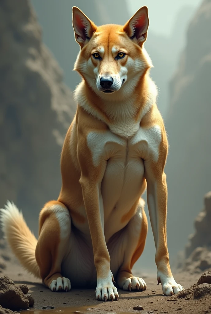  naked Wolf girl hair all over body full face wolf skin wolf hair white and yellow beautiful and softbreast ass human boy dick insider ass fill with semen sucking her breast mom milk