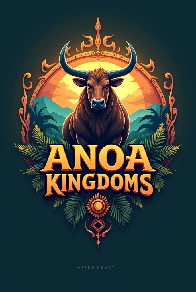 logo game mobile legend bertuliskan Anoa Kingdoms Sulawesi Tenggara