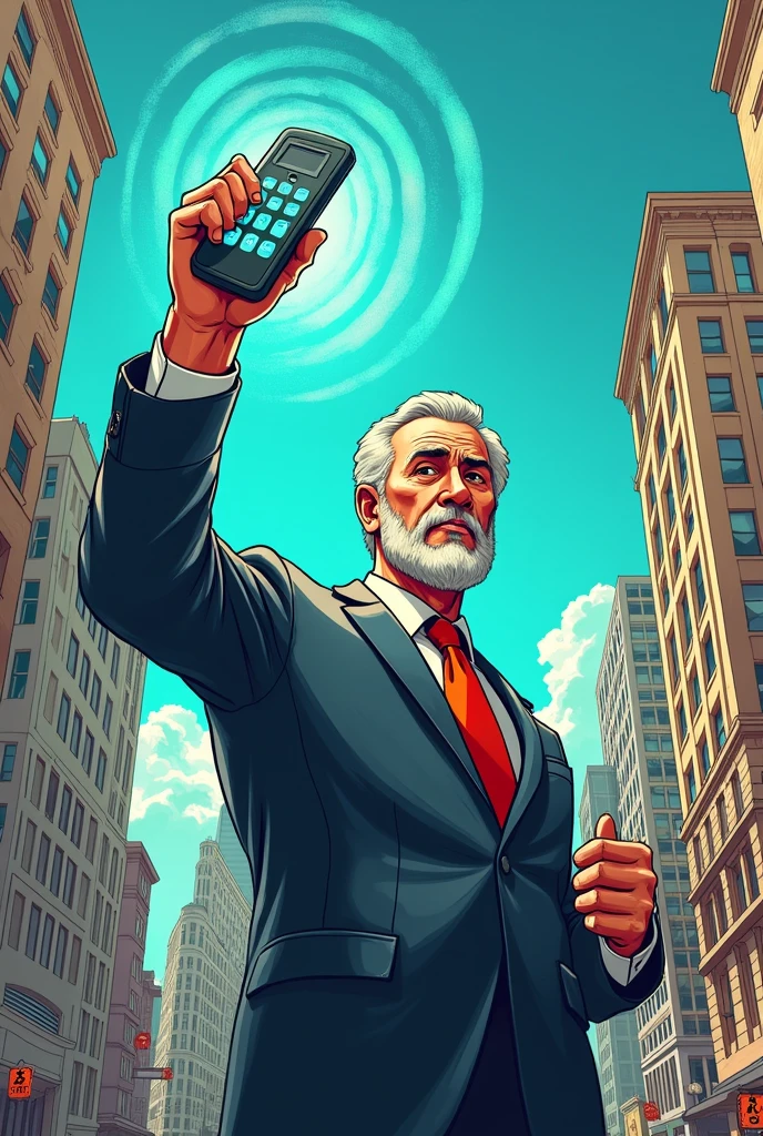 Karl Marx usando iphone