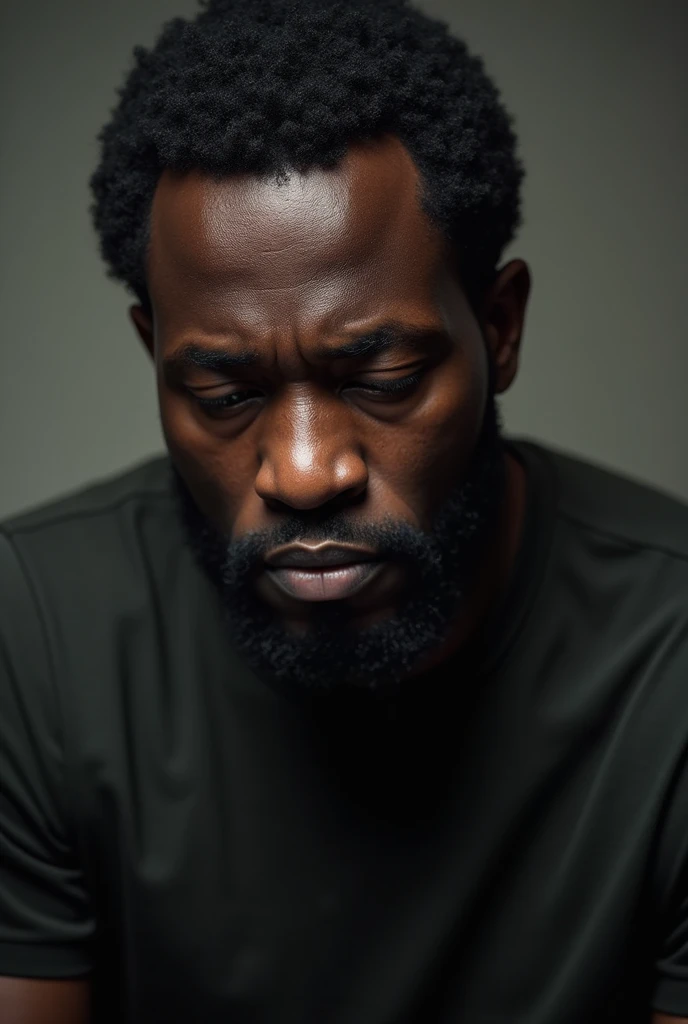 Sad Rapper Without Face Black man, sad and thoughtful with no on his face - SeaArt AI