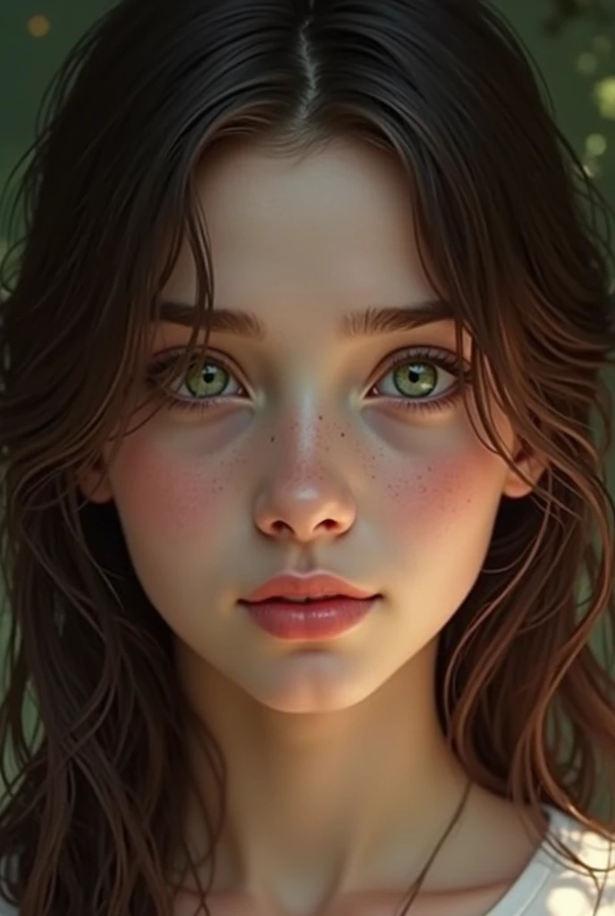 Woman, 25 years,freckles, (high quality skin: 1), (highly detailed face skin: 1.1), (realistic iris: 1.1), (realistic pupils: 1.1), realistic lighting, trend on Artstation, (charming and detailed green eyes: 1.2),close-up, red hair, reading head, cinematic photo --auto --s2