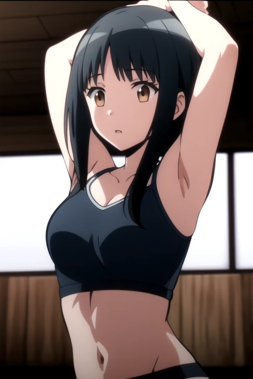 NSFW、Tabletop, 最high quality, high quality , ((Having ??? with multiple men))、破裂するchest、(chestをさする 1.3)、((彼女のchestを掴む))、((chestを揉む))、(Animated Screen Capture)、((Black garter stockings))、(Do not wear shoes) Big Tits、chestをさする、Look forward、 chest, Upper Body, Black Hair, Twin tails, black bikini, Swimwear, Black knee socks、coat, medium chest, bikini, black coat, chestの谷間, View your viewers, Open clothes, open coat, bangs, Mouth closed, Long Hair, belly button, Yellow Eyes, Hair between the eyes, bikini top only, 、最high quality, Breathless face、After the attack、Sweaty、Expression of the state of excitement