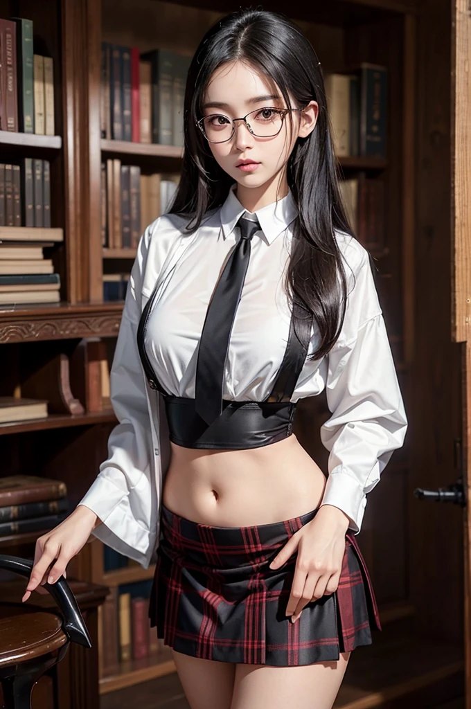 (((masterpiece,Highest Resolution,4K High Resolution,Crisp image quality:)Pussy juice(Inserting a dildo into a beautiful pussy)((Beautiful black hair braids,Glasses,Masturbation)(Beautiful big ,Beautiful nipples,Teaching books,Blushing and embarrassed,Spread your legs wide in an M shape,)(lipstick),Pubic hair(((Hot adult teacher)))Teacher's uniform