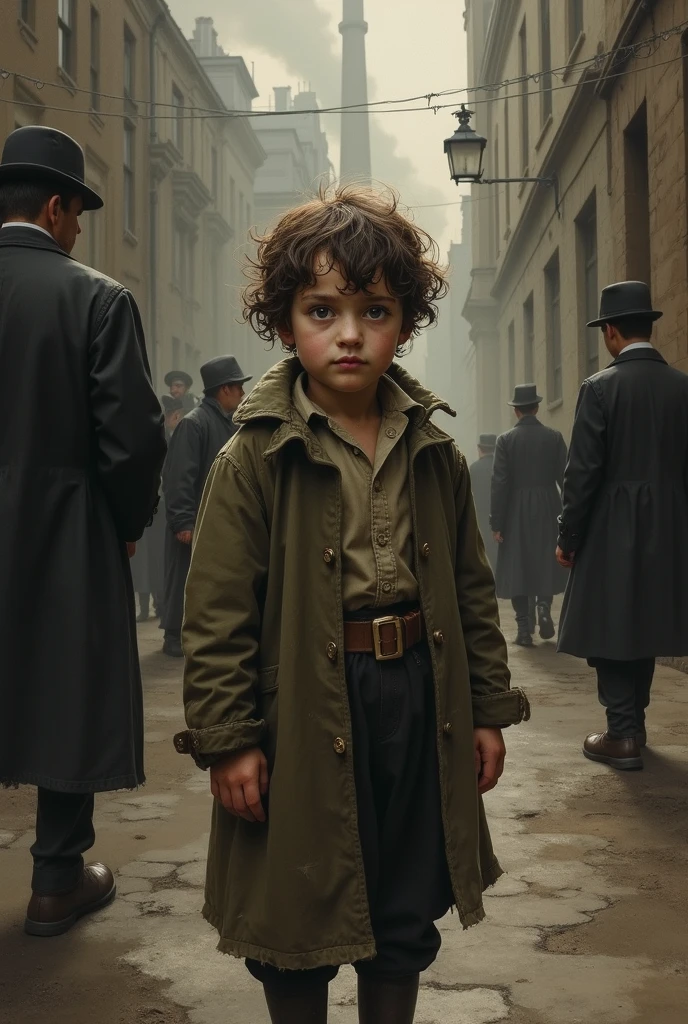 A poor British boy