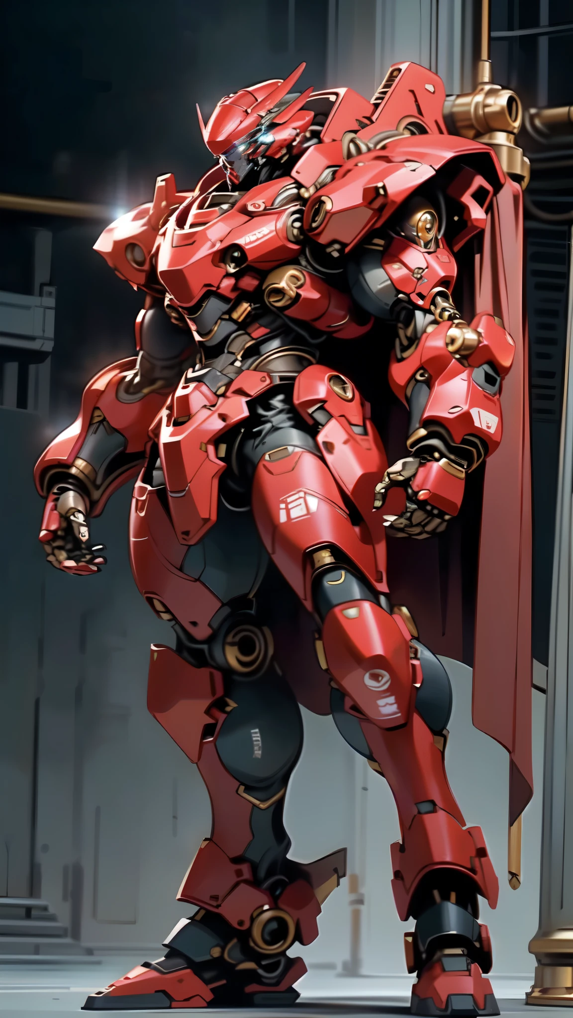 (masterpiece:1.5, best quality:1.5, extremely delicate:1.5), (male:1.5), humanoid Mecha, fully enclosed shoulder guards, matching arm and leg guards, full body, full armor, the design balances heavy with agility, (the color scheme is primarily White with Blue and Red accents, the concept Inspired by Heavy Robot, HRS), organic biotech armor, standing, floating high above the futuristic sci-fi city, exquisite and mature art style, (aura effect, glowing eyes, the armor glows), metallic, dramatic, high definition, highres, ultra-detailed, ultra-fine painting, professional, perfect body proportions, anatomically correct, symmetrical face, extremely detailed eyes and face, high quality eyes, creativity, RAW photo, UHD, 32k, Natural light, cinematic lighting, masterpiece-anatomy-perfect
