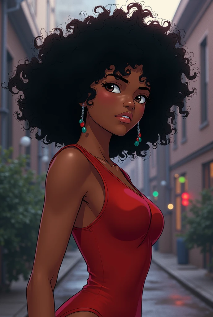 ((nsfw)), StormiMaya, (foco nítido:1.2), Stormi Maya, retrato, mulher atraente, (rosto bonito:1.1), olhos detalhados, delicious lips, (delineador:1.2), (mascara), (luxuoso loiro afro:1.3), (perfeito seios redondos:1,0), (decote:1,0), ((usando um vestido de cetim prata, sem mangas:1,3)), (decote profundo, cortinas no peito, roupas reveladoras, pelvis curtain, perna alta, vestido sem costas,:1,2), em (a sidewalk in a city: 1.2). (warm sunset lighting: 1,2), profundidade de campo, bokeh, 4K, HDR. por (James C. Christensen:1.2 | Jeremy Lipking:1.1), naked;