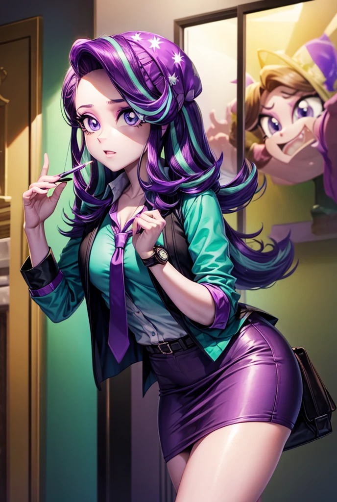 (master part, melhor qualidade, menos detalhes, vivid colors, estilo anime, Realistic), (office interior, mesa), ( 1(secretary, cabelo roxo curto profissional, Purple eyes, sombra, maquiagem bonita, Enxoval Profissional, Blazer Preto, camisa branca transparente, saia preta levantada, coxas pretas, Salto Preto, clivagem, barriga nua, costas nuas, Backless, Corpo Perfeito, magro e alto, Mamalhuda, bunda grande, coxas grossas, Olhando para o Viewer, boca aberta, corar, rosto chocado, suado, POV Voltar)), (homem chefe sentado na cadeira, meninada no colo do chefe do homem, Inside ), (: 1, penile penetration: 1, Como: 1.5, NSFW: 1, Kamasutra, Hardcore , Sexo apaixonado, hentai)