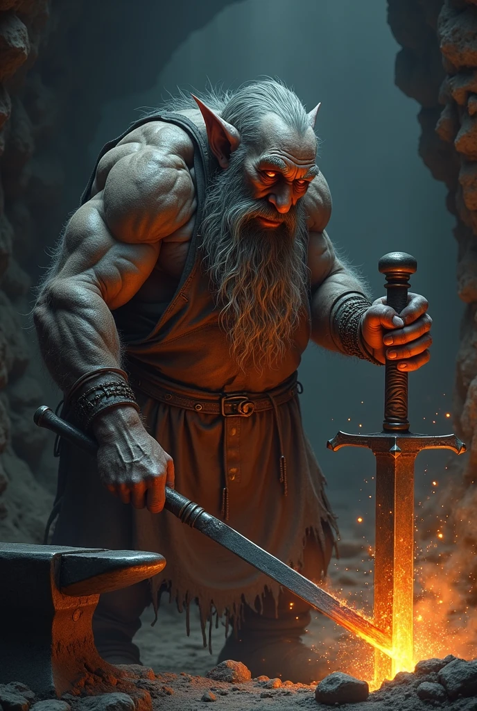 solo (Old Gandalf) naked, nude, (Bearded, wise, old man), muscular, hairy, bearded (standing, full length portrait, three-quarter view, looking at viewer, showing his hairy penis), perfect penis, muscular penis, (drops of cum dripping from his penis), (Hell, fire, Lava, demon, Lava, sunlight, glowing white light:1.25), cinematic lighting, depth of field, ray tracing