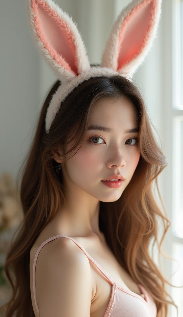 photography, photo studio, ภาพraw, Photo Editor, film stock photos, cinema, condescending, amateur photography, manalog, raw, f2, 35mm, man (amateur photography), flash photography, taken on man old camera, Polaroid, 8K, Highly detailed, (High quality, best quality:1.3), It has a very high resolution., Film texture, Kiki from Netherlmands, long (ความlongเอว:1.2) Comb red-brown hair, ((macro lens)), The atmosphere is gloomy., ((Focus on the eyes)), Feminine expression, photography, dslr, 35mm, Fujifilm Superia Premium 400, Nikon D850 film stock photos, Kodak Portra 400 F1.6 lenses, 8K, UHD woman wearing cat ears Wearing underwear holding bitcoins