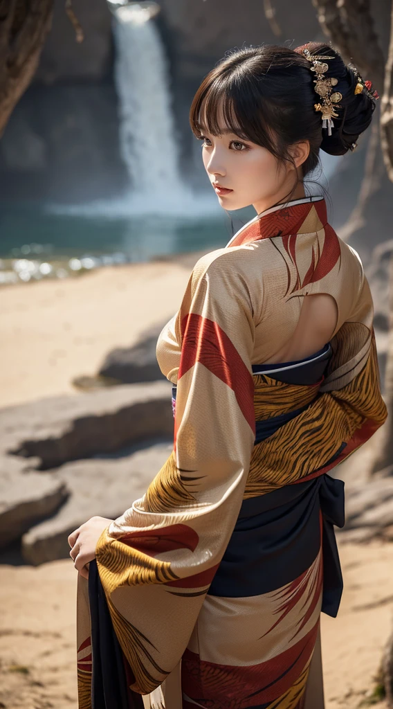 woman Samurai Swordsman underwear Waterfront