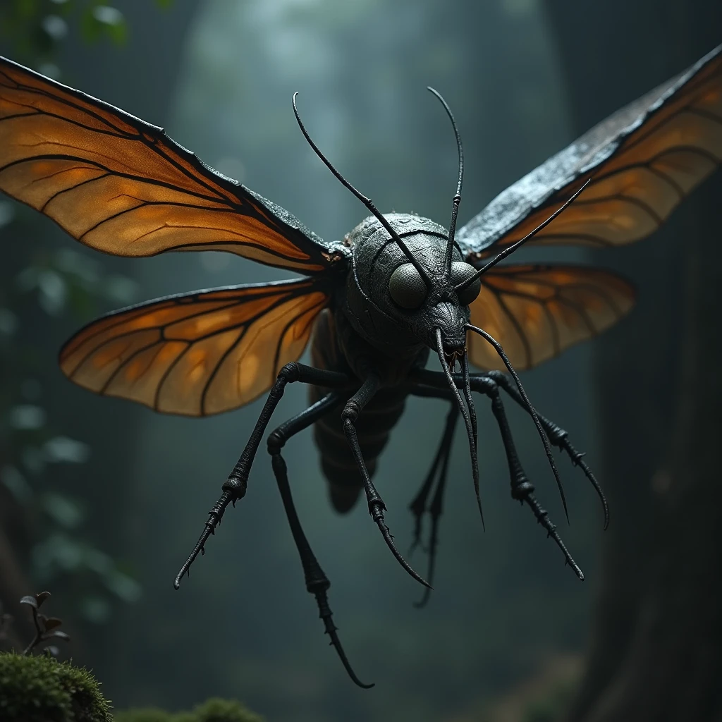 Giant dengue mosquito boss.