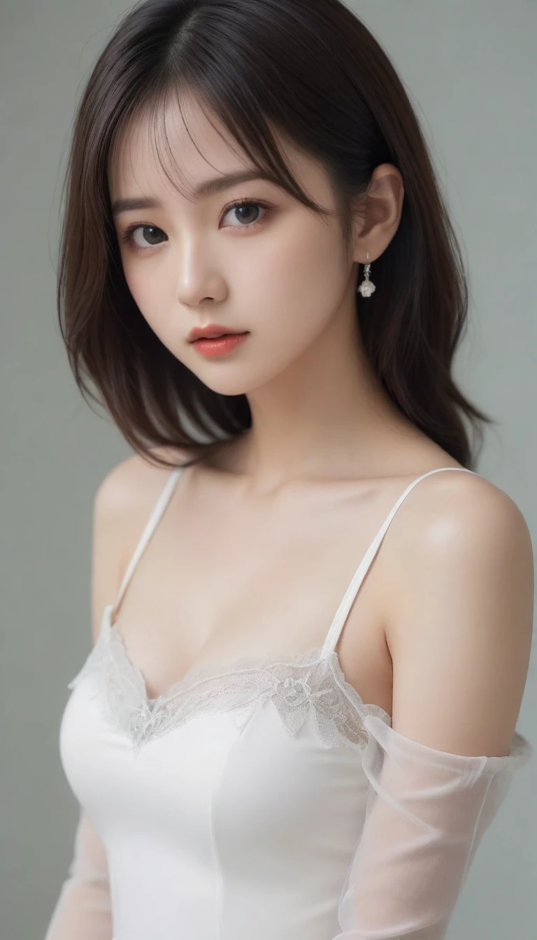 ((((masterpiece、Highest quality、High resolution、Tabletop、wallpaper、Realistic、Bright lighting、Professional Lighting、Face Light、Smooth lighting、Japanese women、Beautiful woman、action、gravure、sexly、so beautiful、Beautiful Skin、Beautiful and exquisite、Detailed face、slim:1.5))))、((Big Breasts:1.4))、((((Japanese,20-year-old,One Woman:1.5)))),smile,Close mouth,accessories, Earrings, Luxury Lounge,evening gown,dress,cabaret girl, hostesses