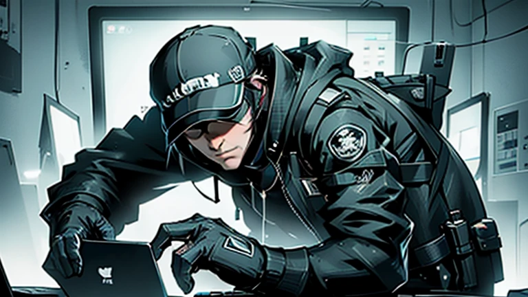 Create an image of the character Aiden Pearce using a computer