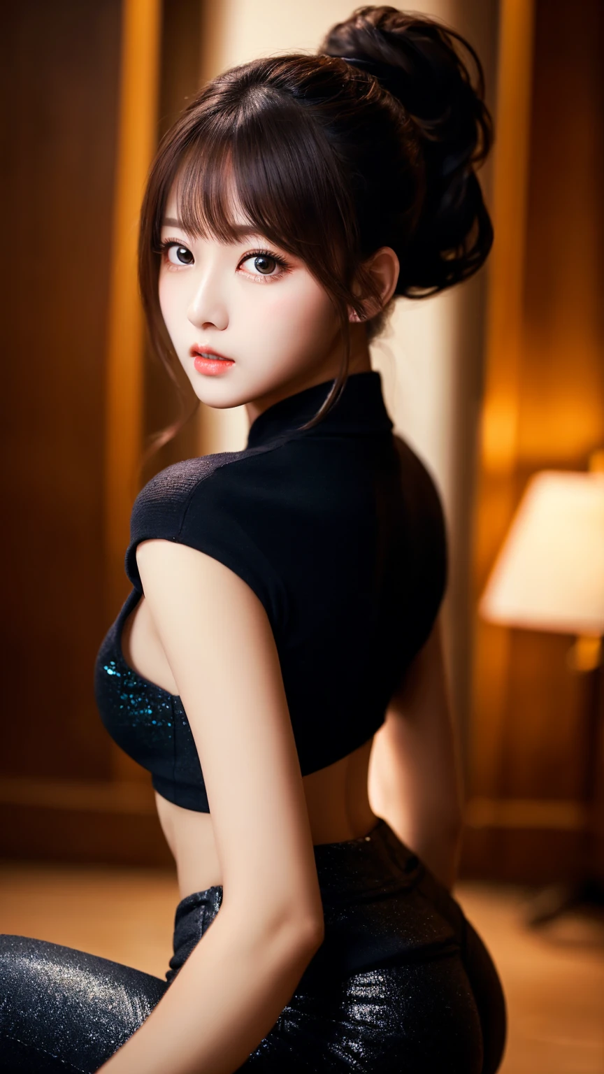((最大16K解像度のmasterpiece:1.6)), beautiful, Highest quality, Absolutely wonderful, Ultra high definition, Ultra-high resolution, masterpiece, Winner of numerous awards,Real, Realistic, The depth of the written world,
One elegant mature woman, Long black hair, beautiful顔, Highly detailed facial expressions, Gentle expression, Transparent white skin, Very delicate skin texture, Superb proportions, Anatomically correct body,
Elegant high leg swimsuit, snow-white color, Fine fabric texture、
Black Background,
Focus on the upper body,((Close-up of face:1.5)),
