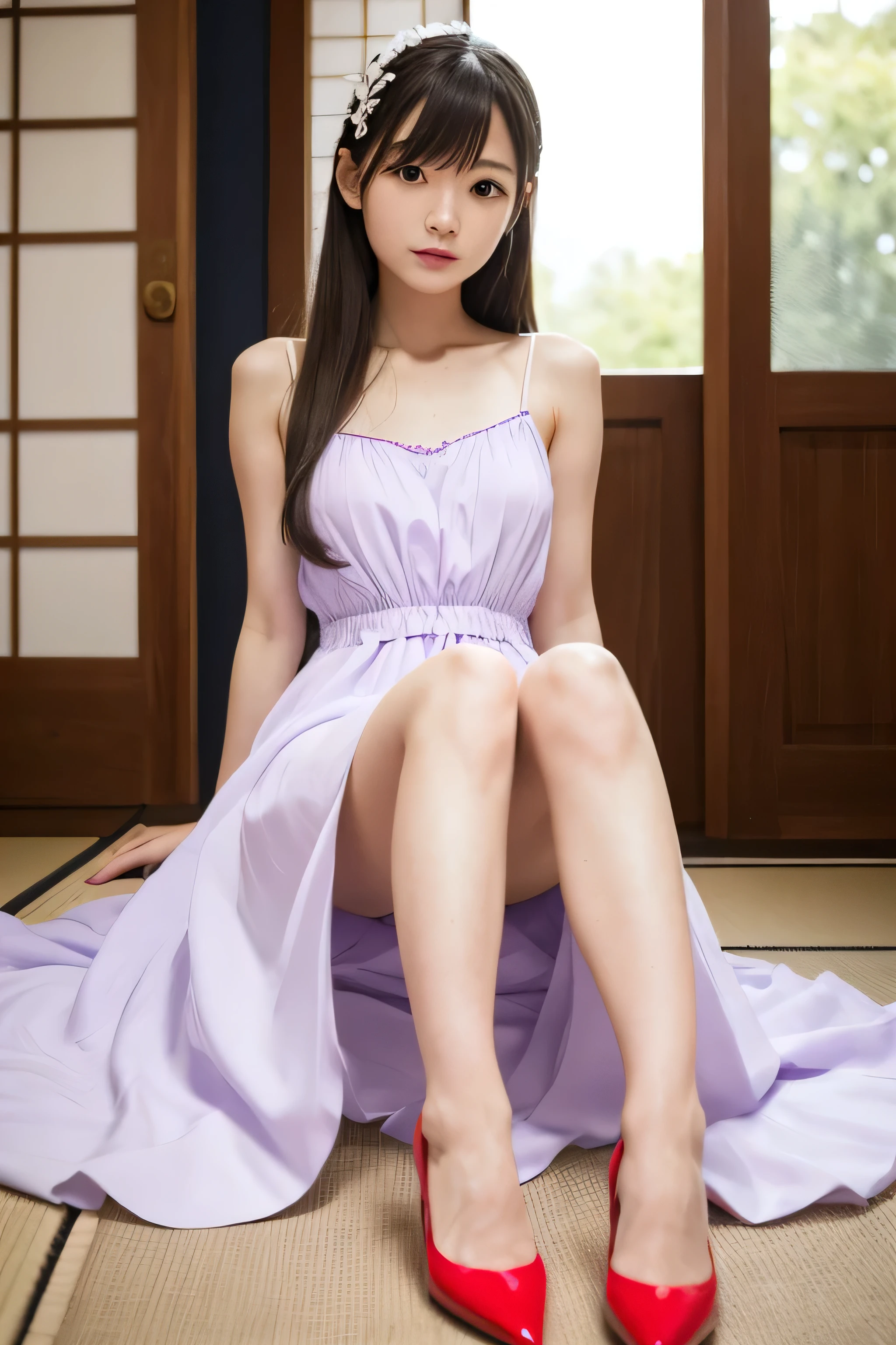 Rei Kuromiya、a realistic photo of a Japanese girl, age 10, Micro Bikini、Junior idol、smiling, high quality, ultra detailed, HDR, 8k resolution、Transparent nipples、See-through pussy、