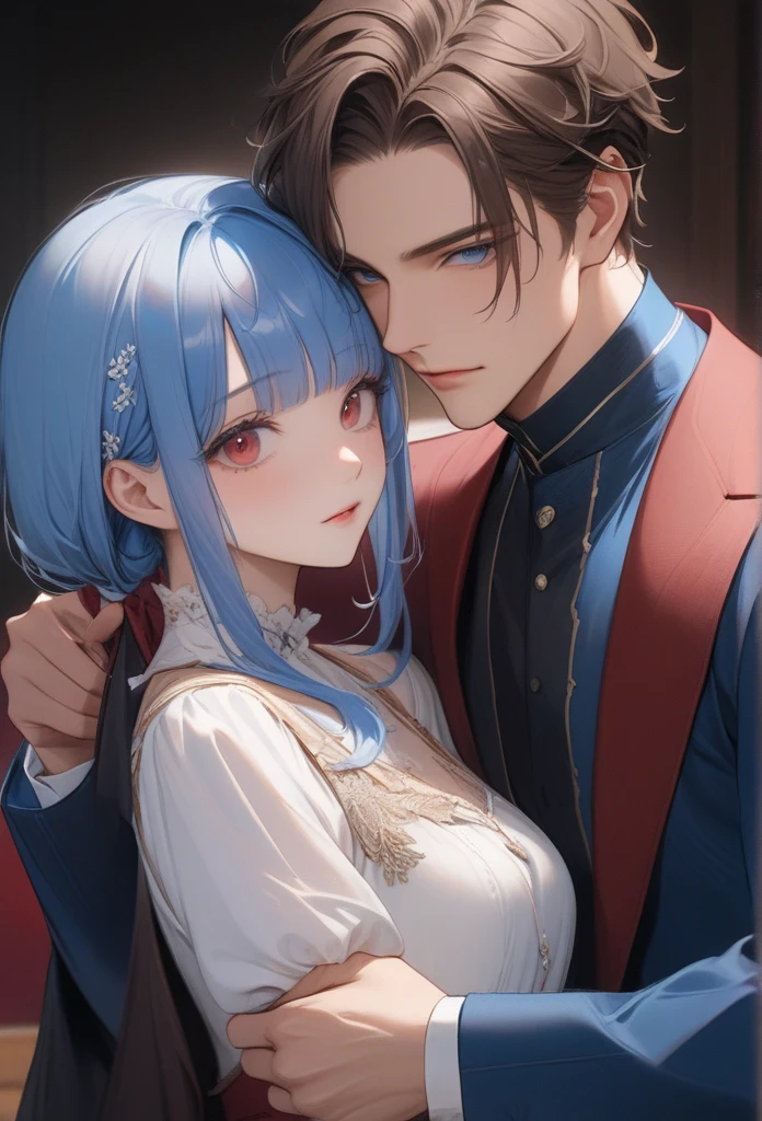 Bed Genshin 1 Boy 1 Girl Pure Love Kissing Delicate Clothes 8K wallpaper