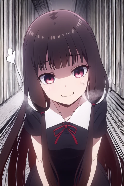 (((Iino Miko))), brawn eyes, brawn hair,miko's hair styles, low twin tail,unbuttoned black dress,sailors, red ribbon on hers neck,on the white bed,(panic face),(seductive smile:1.3),bold seductive,(masterpiece:1.2),orgasm,8k, (illustration:0.8), (beautiful detailed eyes:1.3),extremely detailed CG,open mouth, embarrassed,((extremely vulgarity)),open leg, ((Open clothes)),((heavy breathing)),thin white smoke,steam,crouch down, Looking up,(brush),bright eyes, upskirt,heart,sweaty body,(hull body)