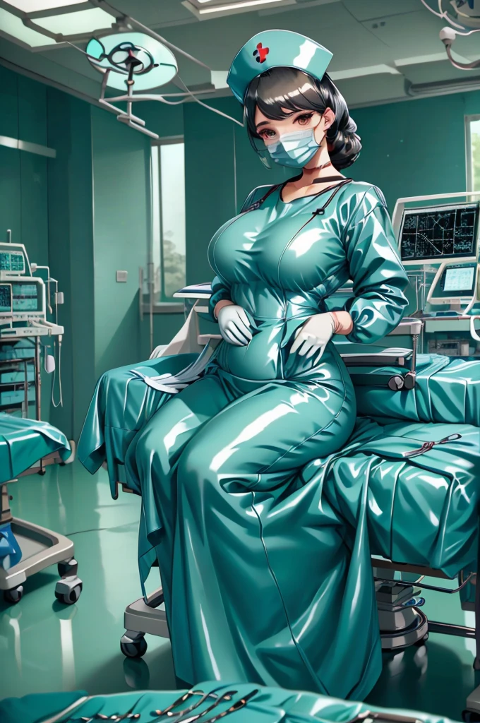 nurse uniform,hospital, latex nurse suit,nurses,busty,elbow gloves,labcoat,black hair woman,red eyes , gigantic ,medical instruments,asian nurse,two nurses,speculum,examination room,oversize ,big ass ,strap on, lay on table ,legs spreaded,giving birth,gyno chair , dentist,Milf,latex,red uniform,oversize breasts,diaper