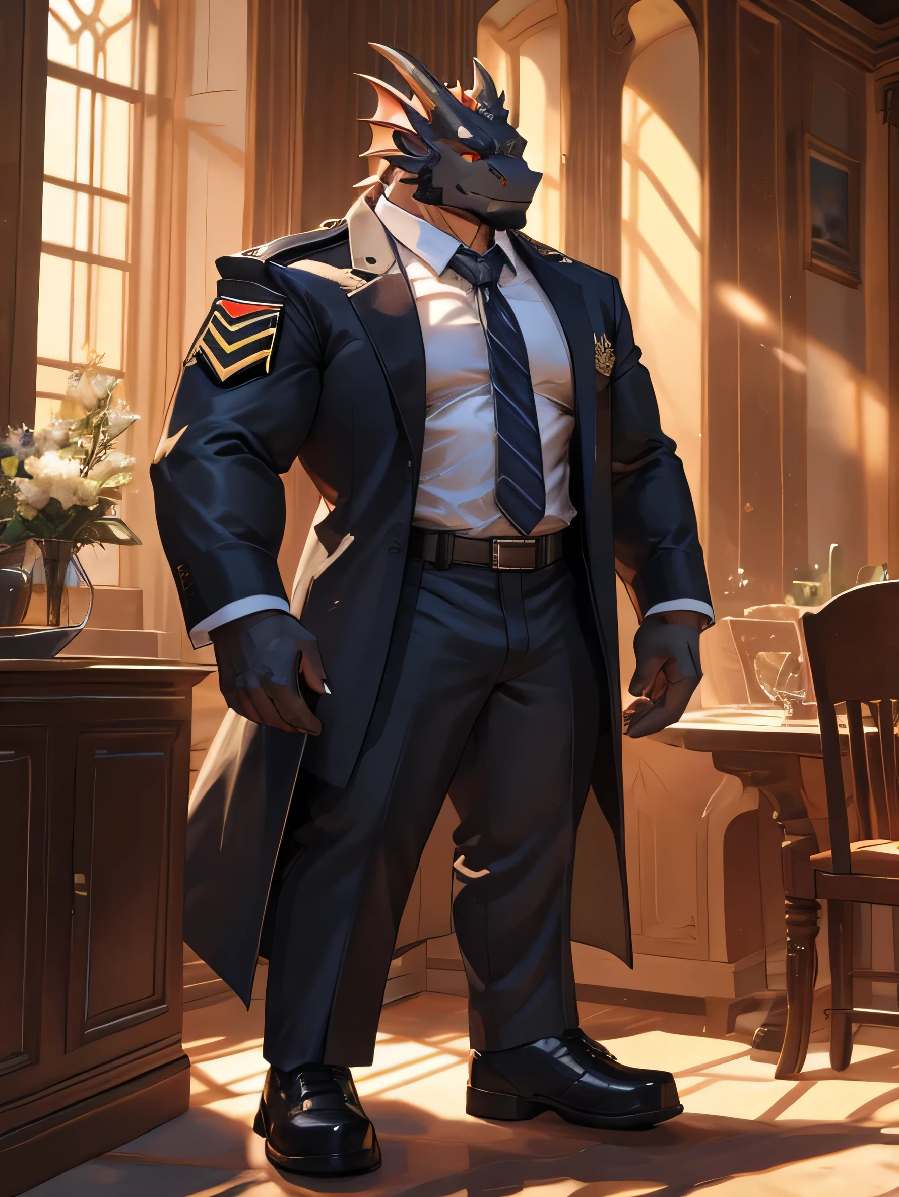 Big Rhinoceros Bara furry anthropomorphic muscular