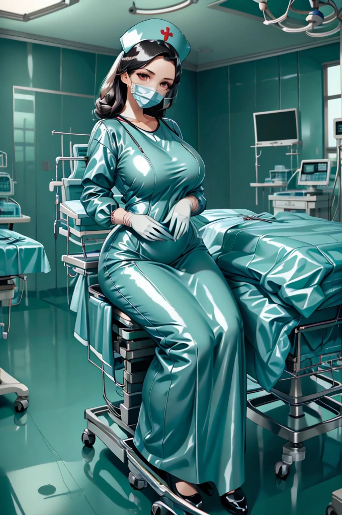 nurse uniform,hospital, latex nurse suit,nurses,busty,elbow gloves,labcoat,black hair woman,red eyes , gigantic ,medical instruments,asian nurse,two nurses,speculum,examination room,oversize ,big ass ,strap on, lay on table ,legs spreaded,giving birth,gyno chair , dentist,Milf,latex,red uniform,oversize breasts,diaper