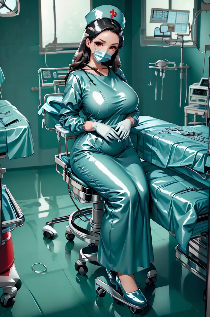 nurse uniform,hospital, latex nurse suit,nurses,busty,elbow gloves,labcoat,black hair woman,red eyes , gigantic ,medical instruments,asian nurse,two nurses,speculum,examination room,oversize ,big ass ,strap on, lay on table ,legs spreaded,giving birth,gyno chair , dentist,Milf,latex,red uniform,oversize breasts,diaper