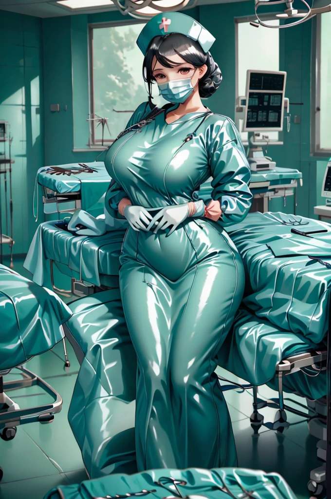 nurse uniform,hospital, latex nurse suit,nurses,busty,elbow gloves,labcoat,black hair woman,red eyes , gigantic ,medical instruments,asian nurse,two nurses,speculum,examination room,oversize ,big ass ,strap on, lay on table ,legs spreaded,giving birth,gyno chair , dentist,Milf,latex,red uniform,oversize breasts,diaper