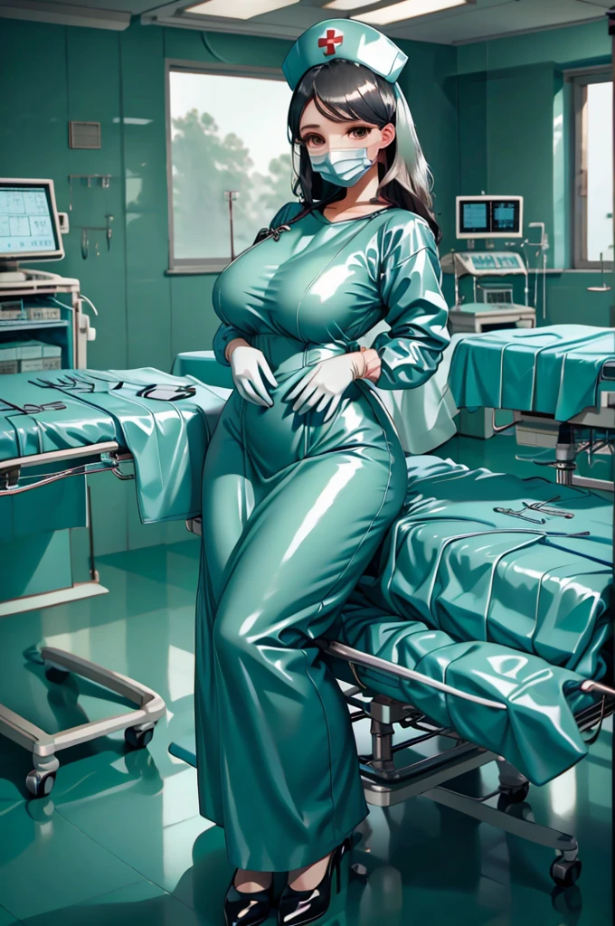 nurse uniform,hospital, latex nurse suit,nurses,busty,elbow gloves,labcoat,black hair woman,red eyes , gigantic ,medical instruments,asian nurse,two nurses,speculum,examination room,oversize ,big ass ,strap on, lay on table ,legs spreaded,giving birth,gyno chair , dentist,Milf,latex,red uniform,oversize breasts,diaper