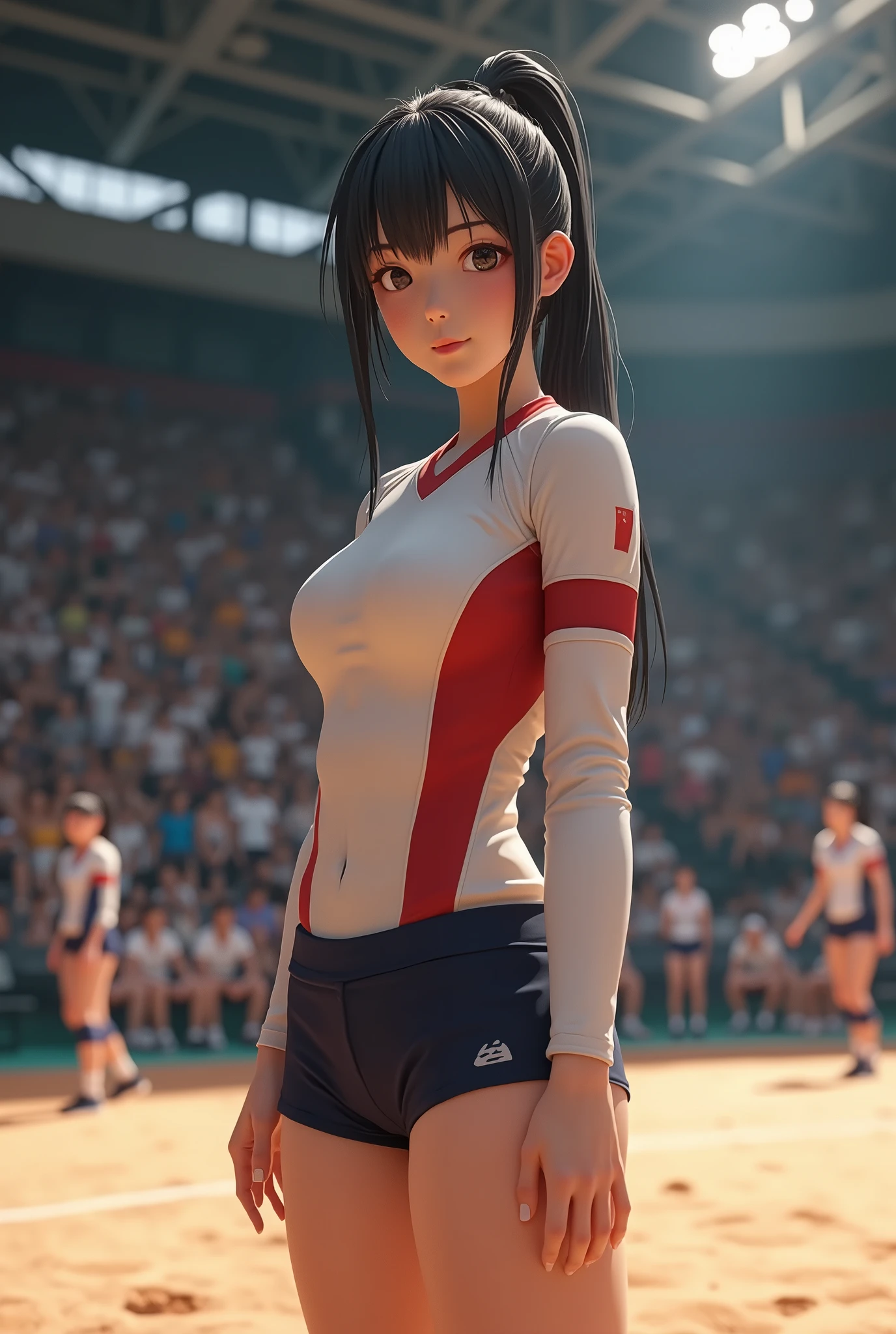 ai-generated,stunning,photorealistic,realistic,highres,HDR,intricate,elaborately designed clothes,very aesthetic, amazing quality,great quality, best quality, high quality, aesthetic,digital art, {{sailor collar}},Short shirts,short sleeves,{blue brown},{{{white thighhighs}}}, thigh gap, shiny clothes,white elbow gloves,、Ponytail Mai Shiranui, 18yo, , (dark-skinned female:1.4)、,、Photographed with a smartphone、、、Escape to, score_9, score_8_superior, score_7_superior, score_6_superior, score_5_superior, score_4_superior、Inspired by Japanese manga style, Manga style, How to draw manga, Digital drawing, An 8K masterpiece depicting a Japanese manga about girls in their twenties, Act as a slave, Anguished expression, A gesture of defeat, . She is crying and screaming. , shortness of breath, , close your eyes, fatigue, Sweaty. . My open fingers are rough. whole body. . Six Pack Abs. . information. Surrounded by a crowd.full body