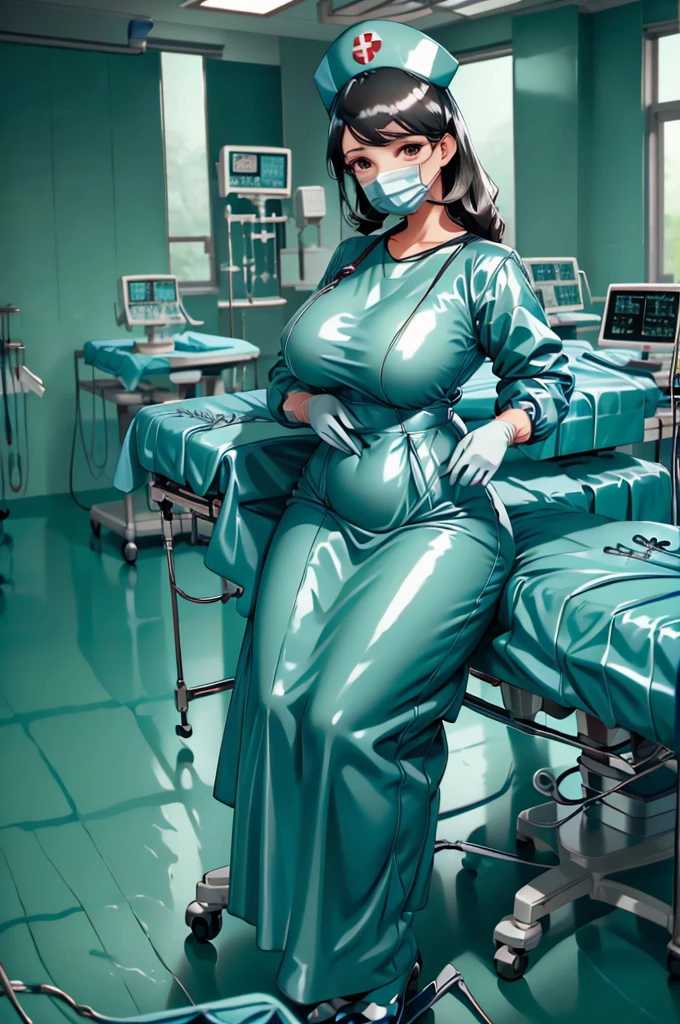 nurse uniform,hospital, latex nurse suit,nurses,busty,elbow gloves,labcoat,black hair woman,red eyes , gigantic ,medical instruments,asian nurse,two nurses,speculum,examination room,oversize ,big ass ,strap on, lay on table ,legs spreaded,giving birth,gyno chair , dentist,Milf,latex,red uniform,oversize breasts,diaper