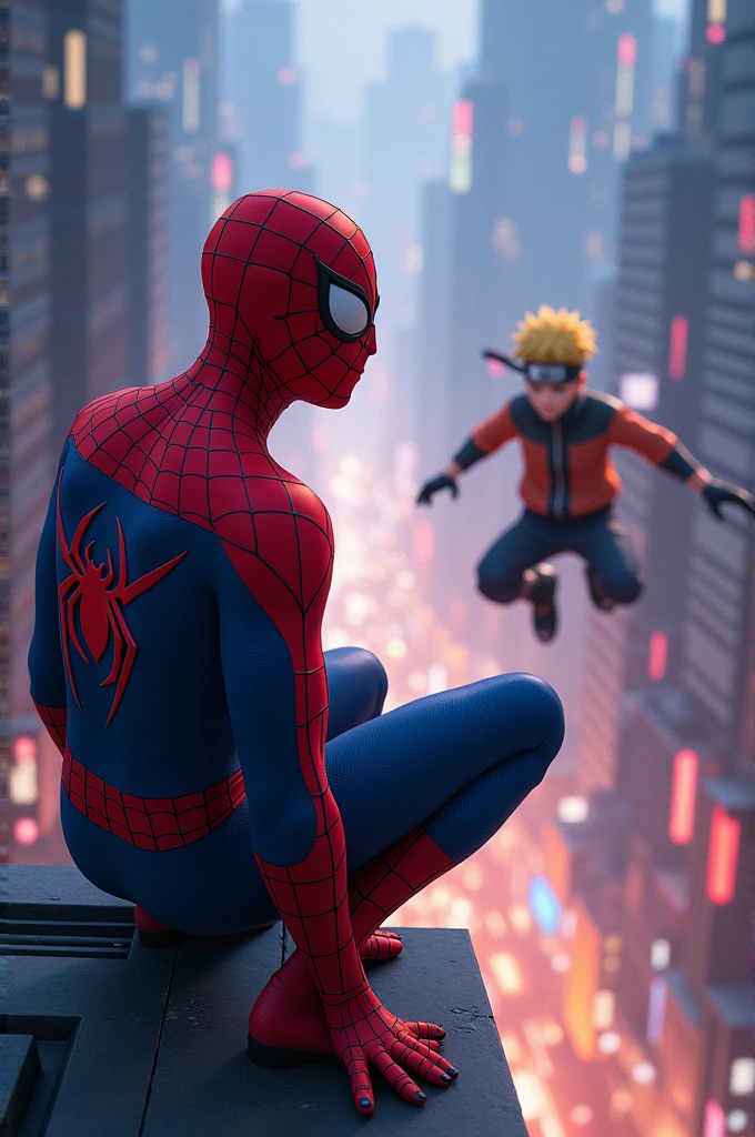 Jesus talking to people around him spider verse marvel animation style