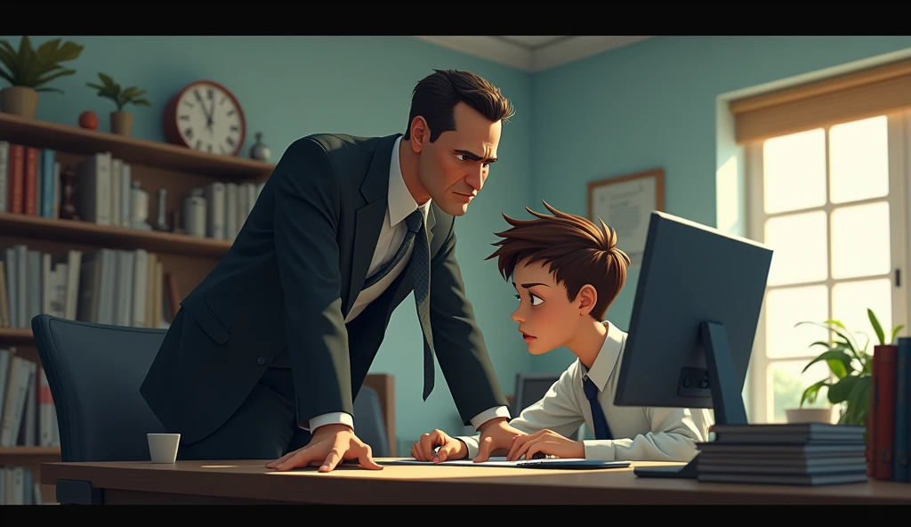 judyhopps, purple eyes, rabbit, rabbit ears, rabbit girl, (((navy pinstripe skirt suit))), (((three-piece suit))), (((dress shirt))), (((necktie))), (((navy pinstripe blazer))), (((suit jacket))), ((waistcoat)), double-breasted waistcoat, (((bodycon miniskirt))), pocket square, cufflinks, tie clip, makeup, eyeshadow, mascara, eyeliner, sultry, blowjob, fellatio, deepthroat, facefuck, oral sex, high heels, cum on face, size difference, short