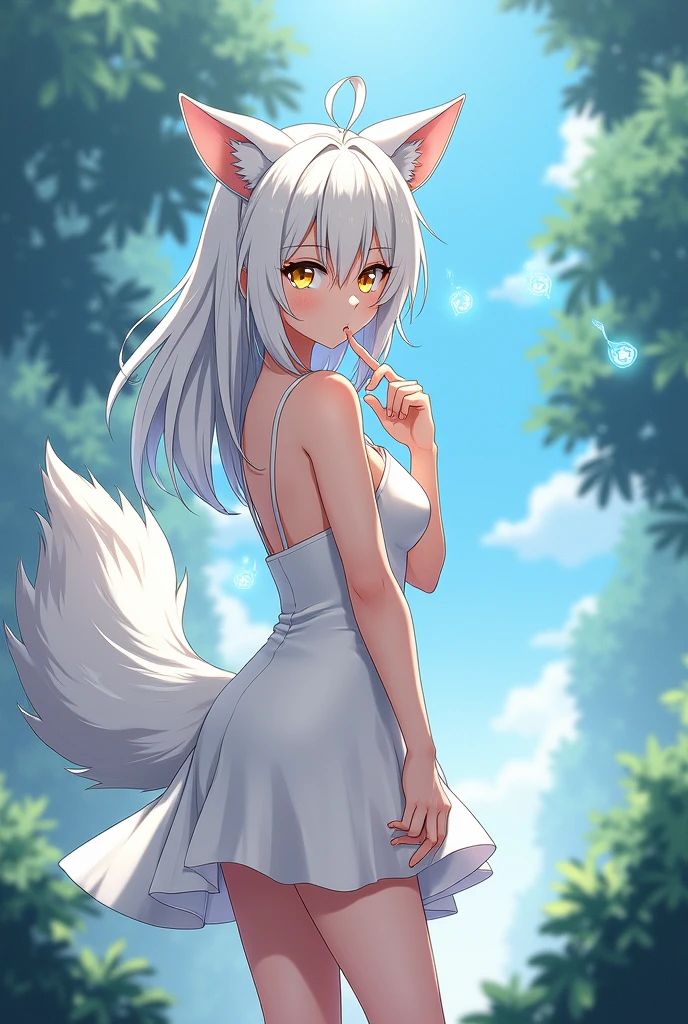 (masterpiece:1.2, best quality), 3girls, 10yo little, lolis, (flat chest), white hair, (big white fox ears), ginger hair, (big ginger fox ears:1.1), black hair,  (big black fox ears), naked, nipples, submerged in water in a pond, hot water, steam, smile, pleasure, winter, snow, winter forest, day, white, bright, anime minimalist, watercolor