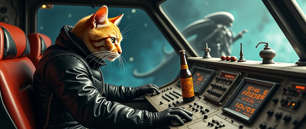 photograph, High quality, Extremely detailed, ((Realistic)), A white cat dressed in cyberpunk clothes is drinking alcohol, ((furry)), neon, High resolution, brighting eyes, ((full body)), Cinematic shots, Dramatic lighting