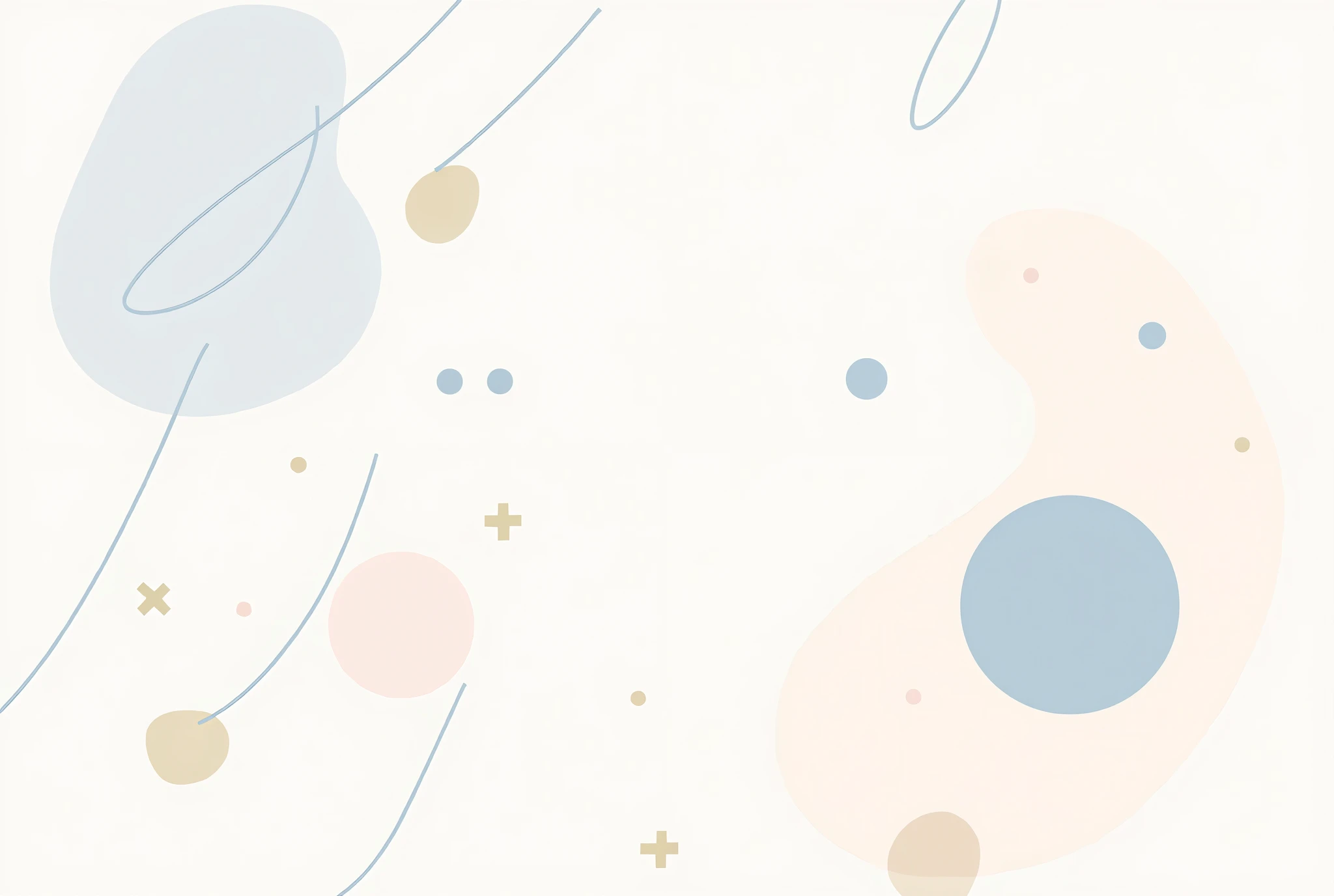 A background featuring a soft pastel color palette and simple geometric shapes like circles or thin lines. Elegant simplicity ideal for modern designs.
