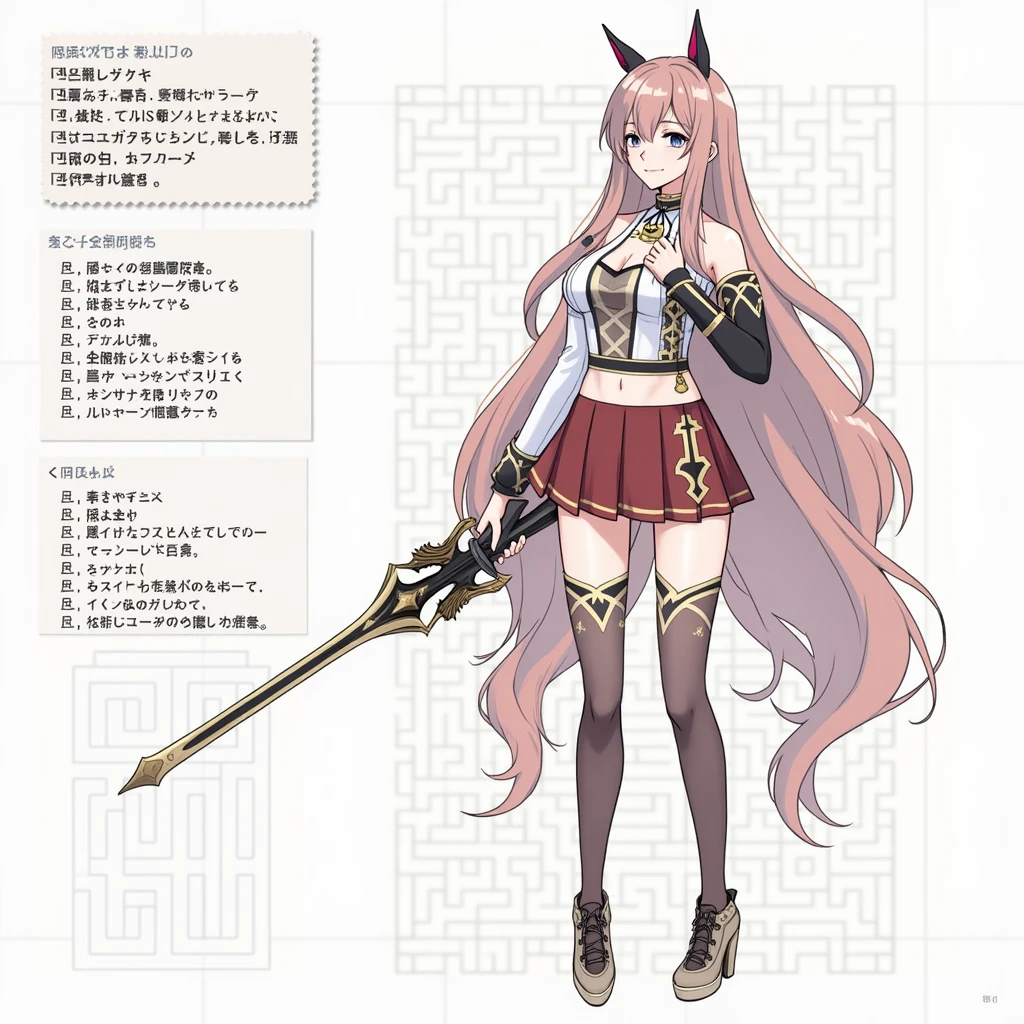 urushihara satoshi, 90s, retro artstyle, 90 style, girl, fantasy, holding sword,
