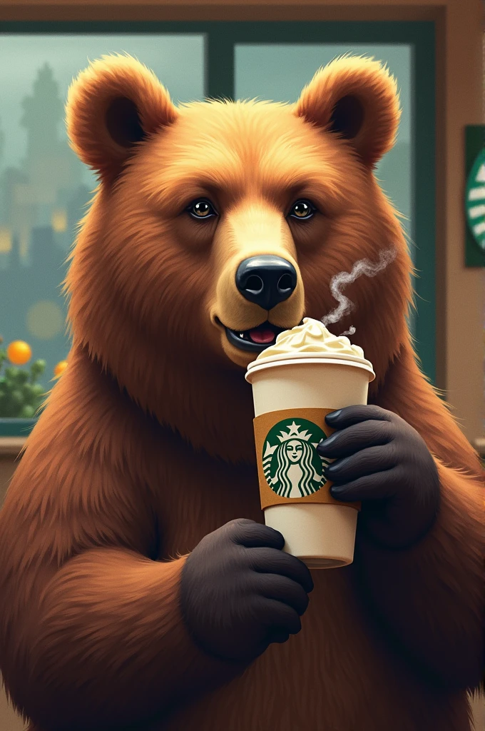 A reedy bear smoking weed