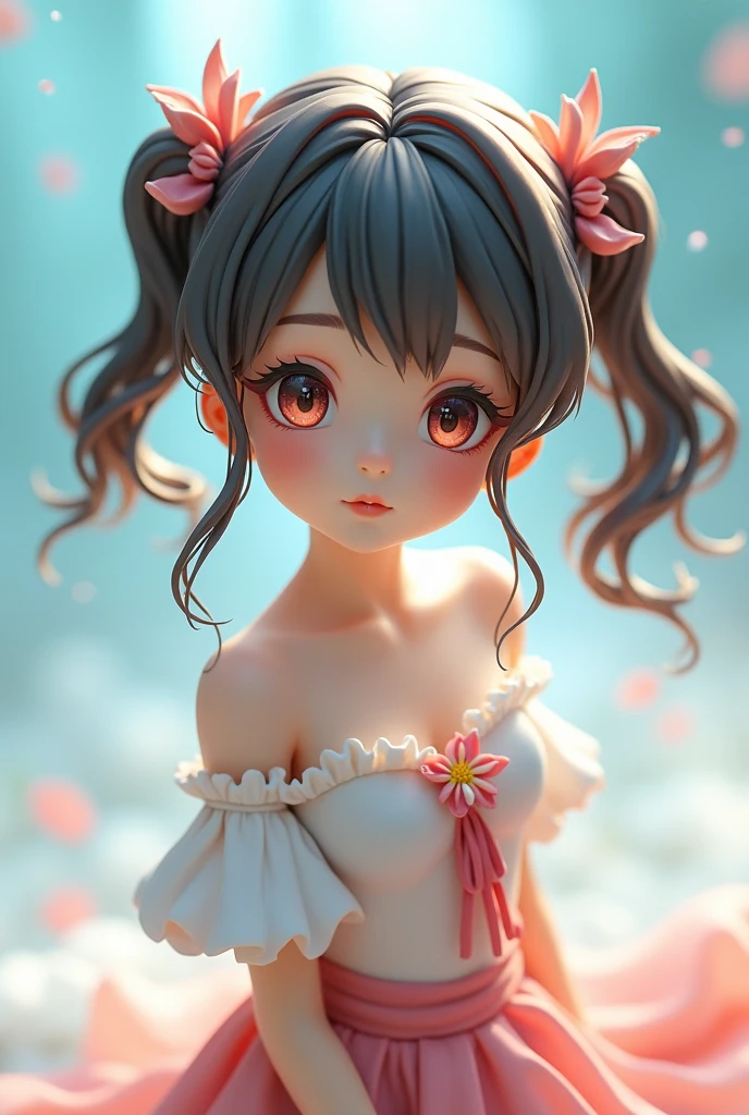 , little girl, small breasts, small_, cervix, , no bra, exhibitionism, rape, twintails, black hair, wide eyed, crying with eyes open, tentacle, large_insertion,